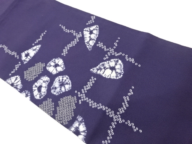 JAPANESE HIRAKI NAGOYA OBI / SHIBORI / KANOKO PATTERN
